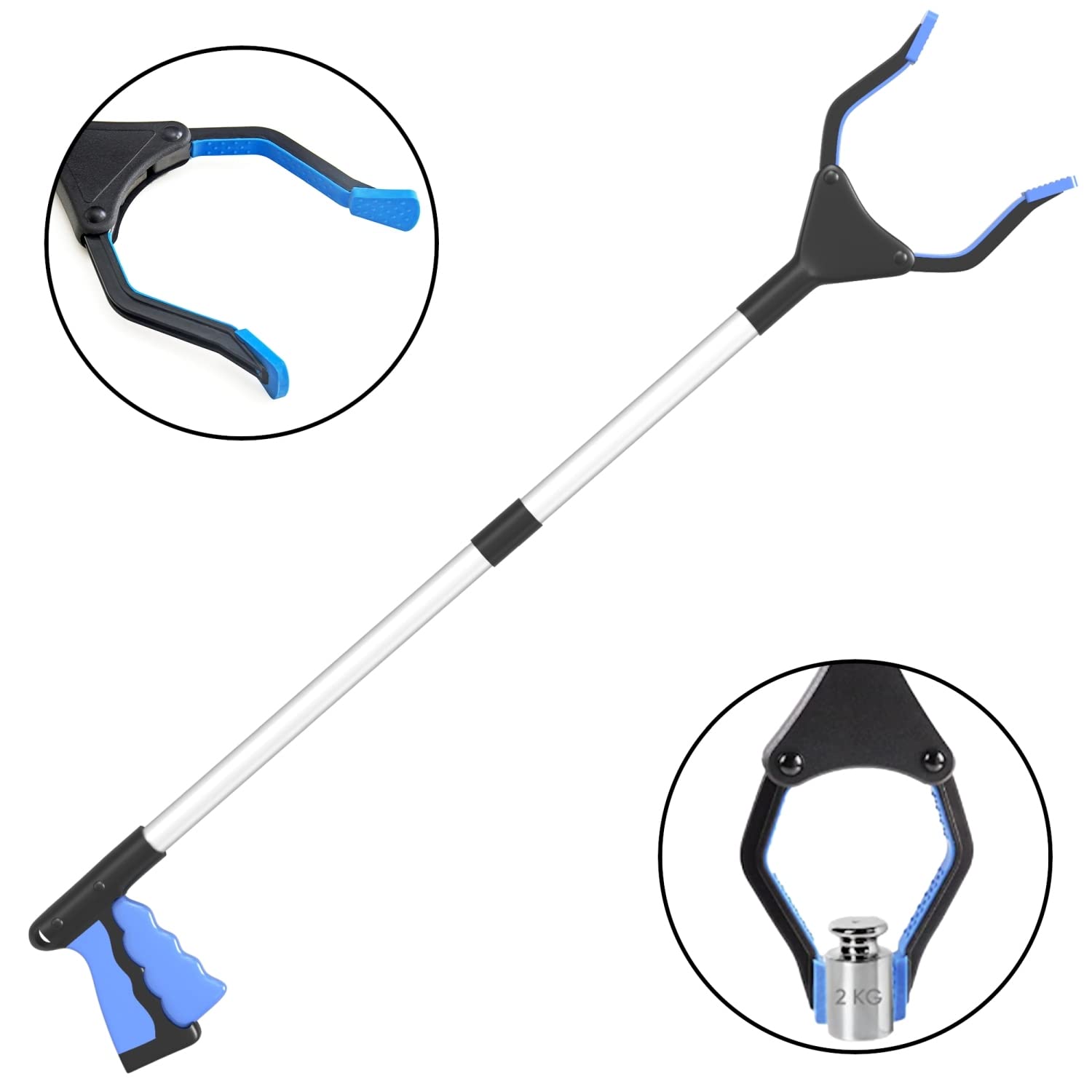 Intirilife Greifer Extra Lang Blau 81 cm Greifzange