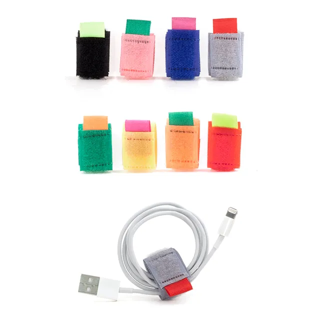 Kikkerland Tech Color Cable Ties Kabelbinder 8er bunt