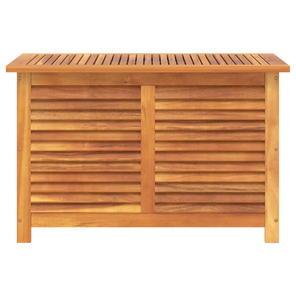 vidaXL Gartenbox Akazie 90x50x56 cm mit Innentasche für Kissen