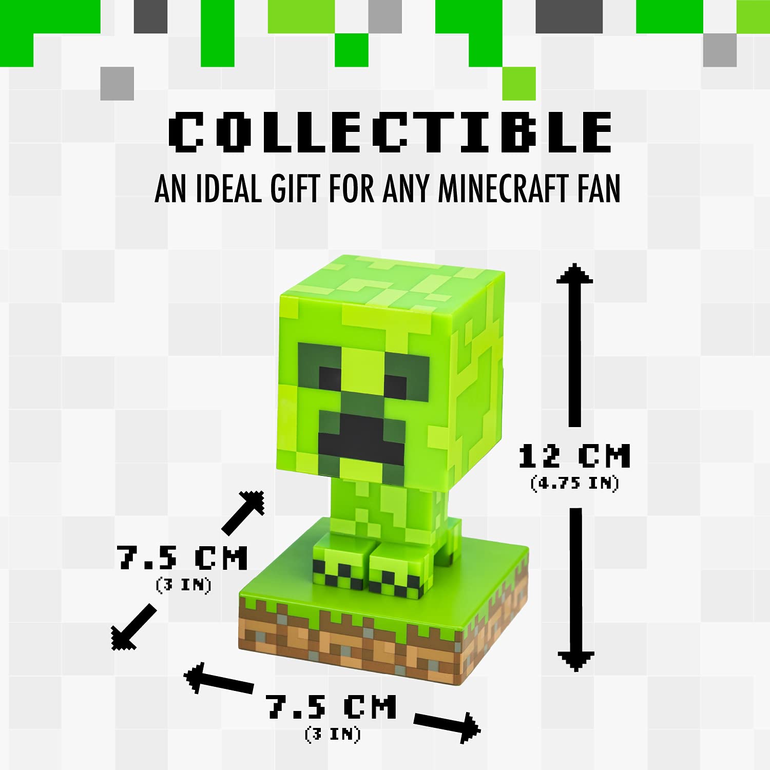 Paladone Minecraft Creeper Icon Licht 11 cm Nachtlicht