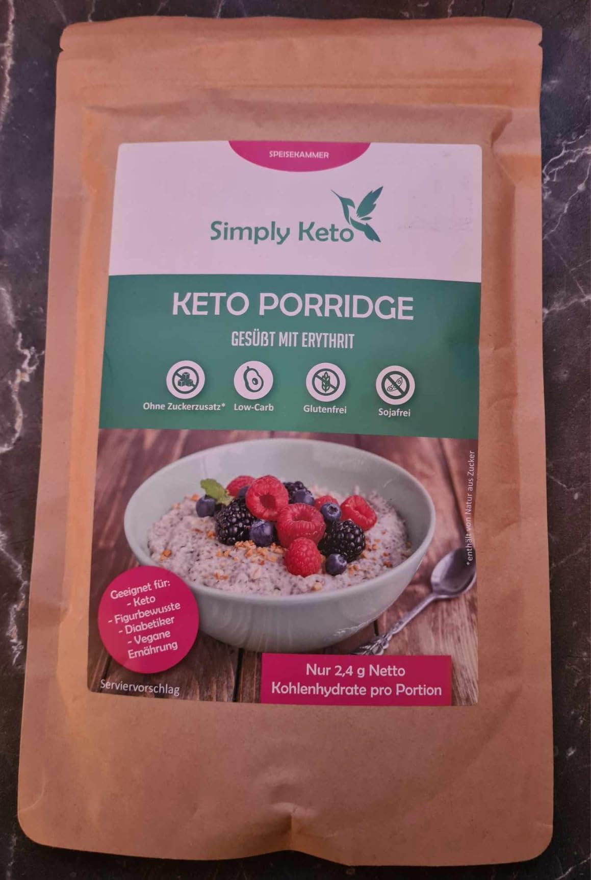 Keto Simply Keto Porridge zuckerfrei 980 g Low Carb
