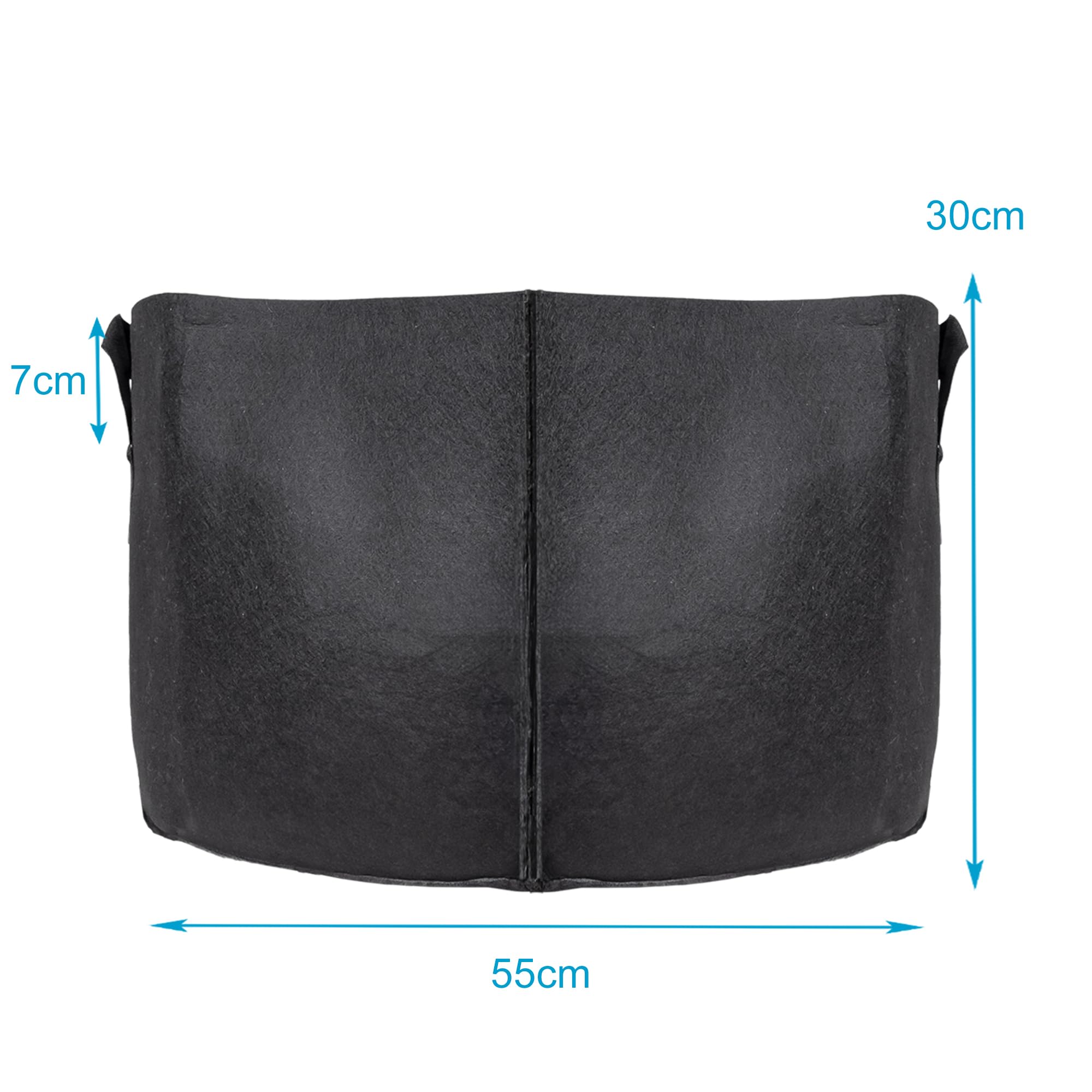 Intirilife Garten Pflanzsack Vlies 75 L 55x30 cm 5 Stück