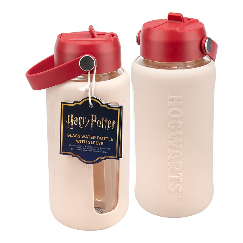 Paladone Harry Potter Trinkflasche Glas 800 ml Hogwarts