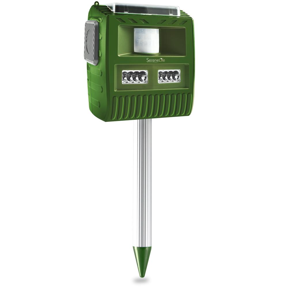 Serenelife Tiervertreiber Solar Ultraschall Grün IP44