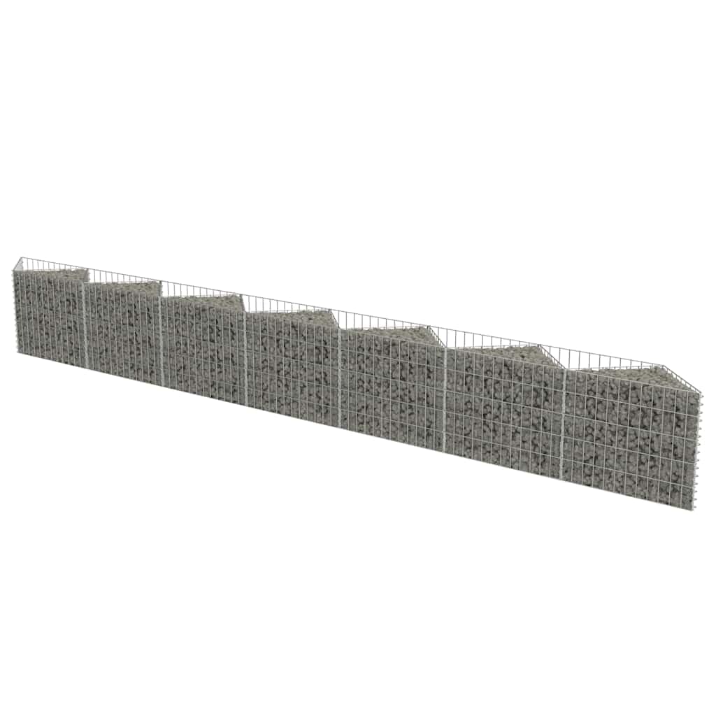 vidaXL Heim & Garten Gabione Pflanzkasten 630x30x50 cm verzinkt