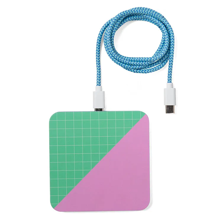 Kikkerland Inkerie Ladegerät Kabellos Colorblock 15W USB-C