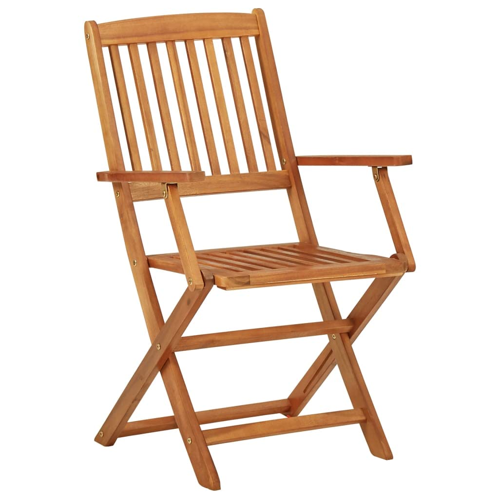 vidaXL Garten-Essgruppe 3-tlg. 70cm Akazie Klappbar Holz Set