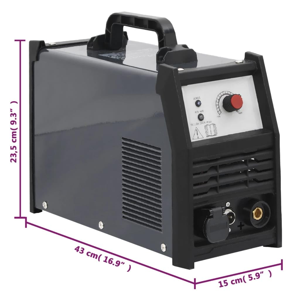 vidaXL Plasmaschneider 40 A Inverter 12mm Stahl Kunststoff