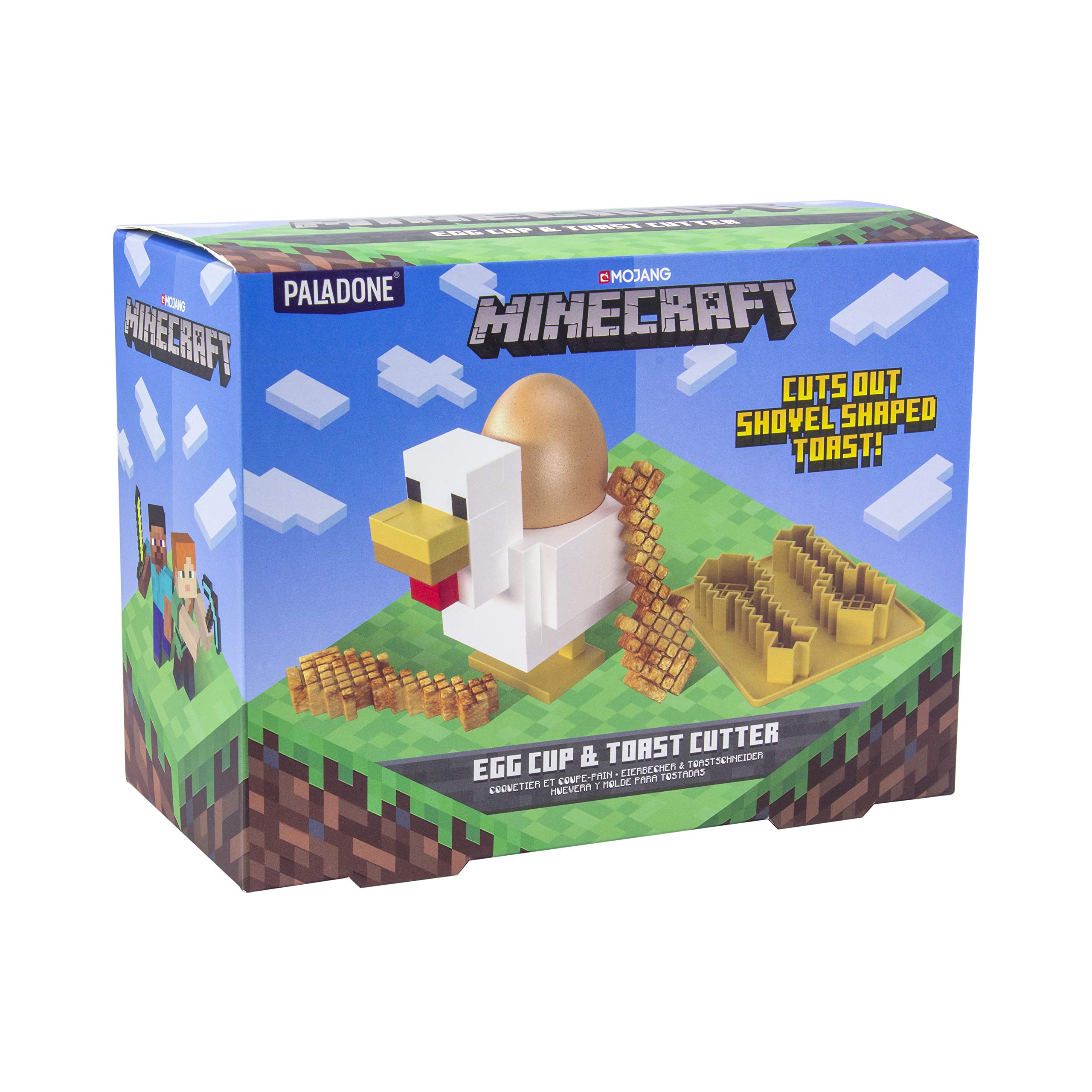 Paladone Minecraft Eierbecher Toastschneider Huhn Set