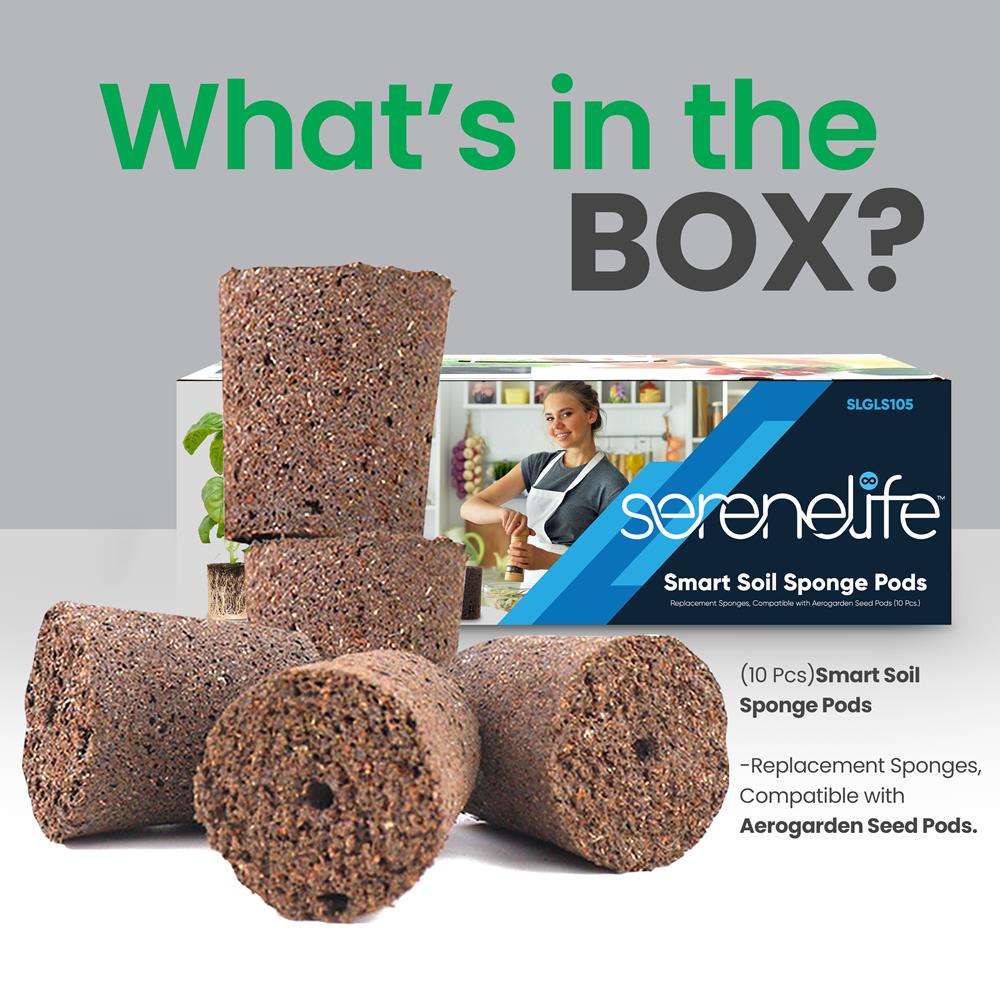 Serenelife Indoor Garden Pods 10er Anzucht schadstofffrei