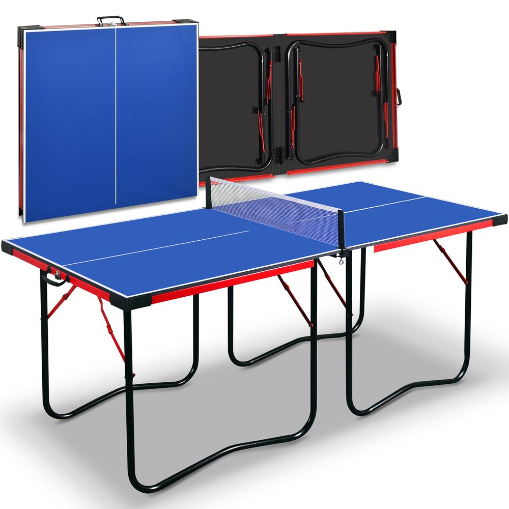 Serenelife Game Tables Tischtennisplatte 6x3 Blau klappbar