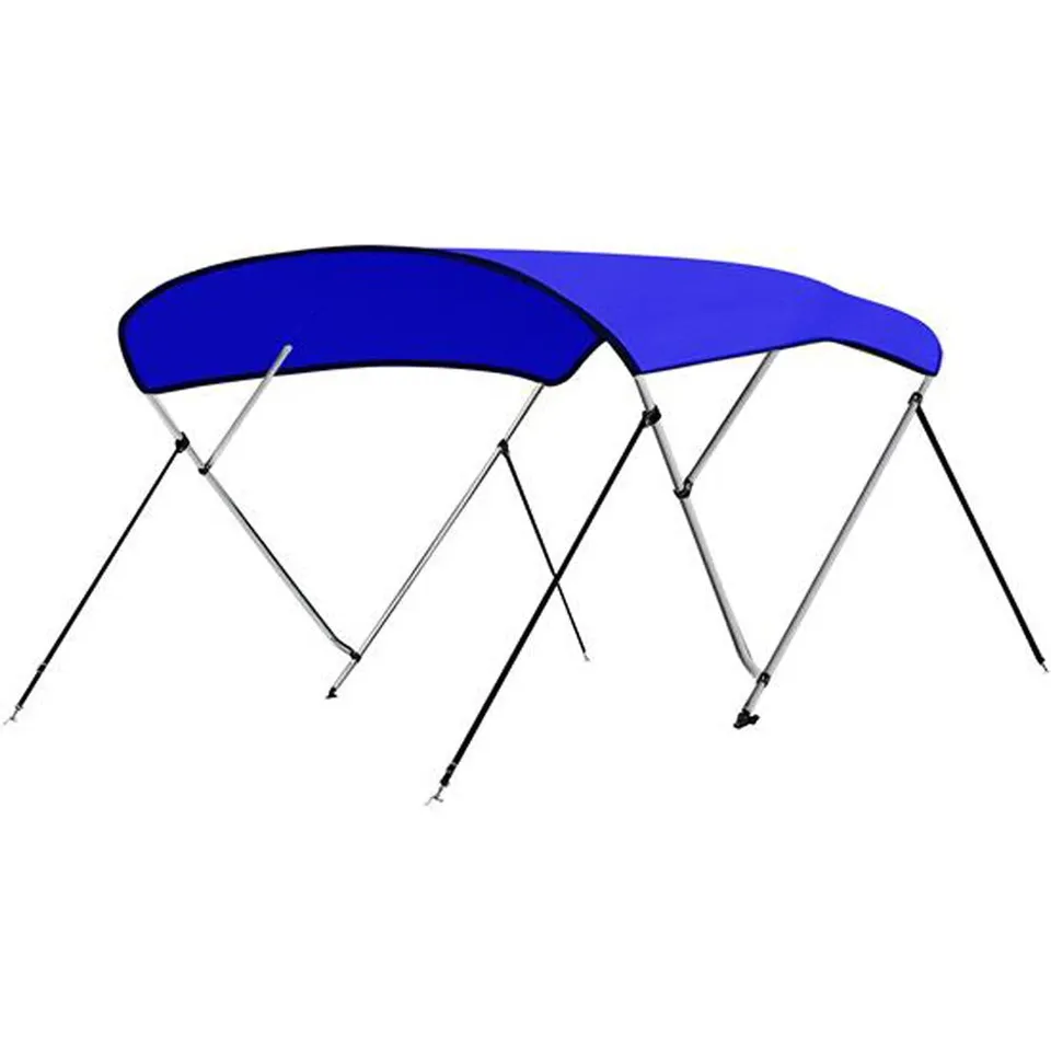 Serenelife Bimini Top 4-Bow Bootsverdeck blau 600D 96 Zoll
