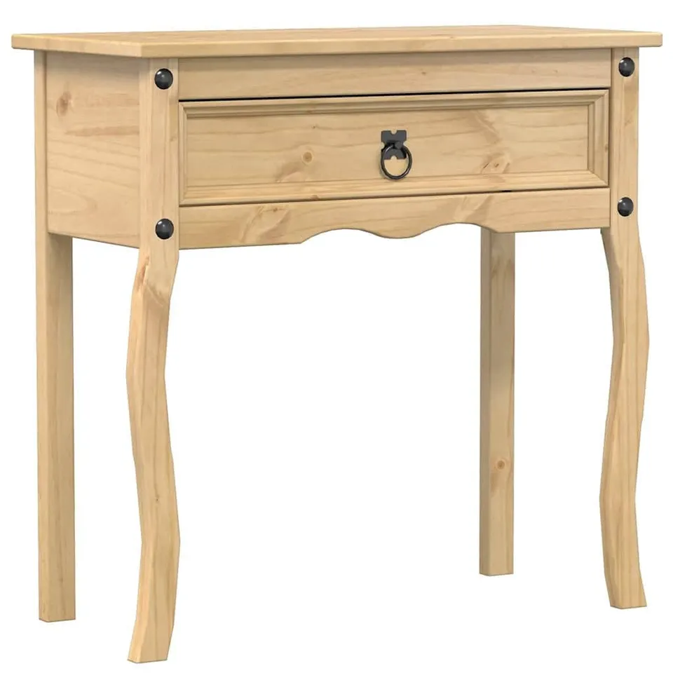 vidaXL Konsolentisch Corona 73x35x73 cm Kiefer Beige