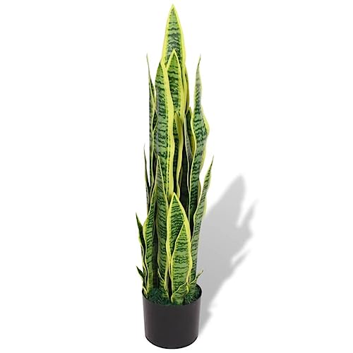 vidaXL Künstliche Sansevieria Bogenhanf 90cm Topf Grün