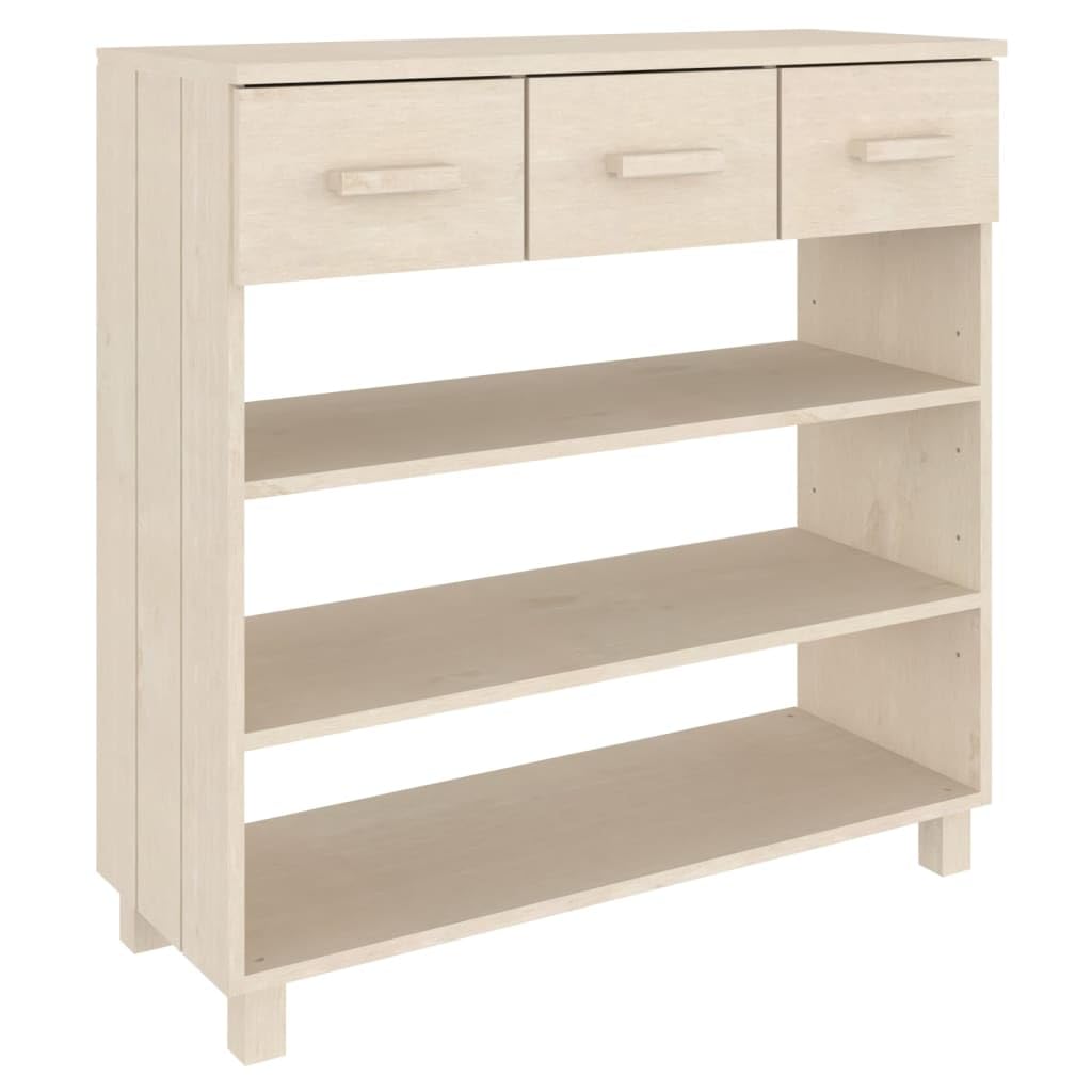 vidaXL Konsolentisch HAMAR 90x35x90 cm honigbraun Kiefer