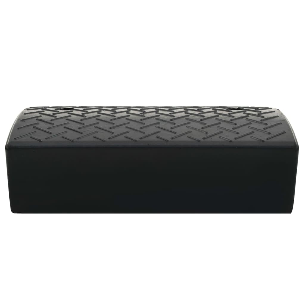 vidaXL Bordsteinrampe Gummi 50x32,5x14 cm Auffahrrampe 2er Set