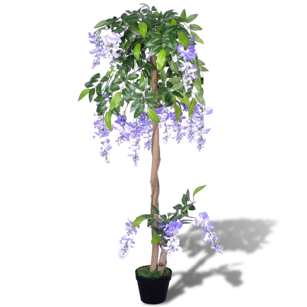 vidaXL Heim & Garten Glyzinie künstlich mit Topf 120cm