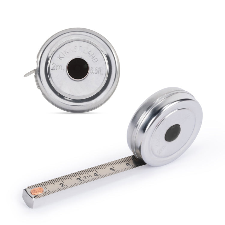 Kikkerland Tools Mini Rollbandmaß 2 m Edelstahl