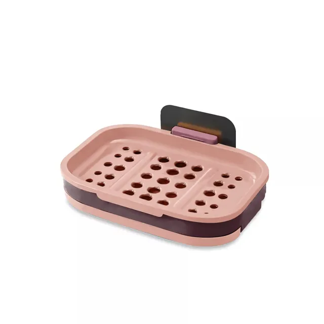 Intirilife Seifenschale Pink 13x9x2 cm zum Kleben