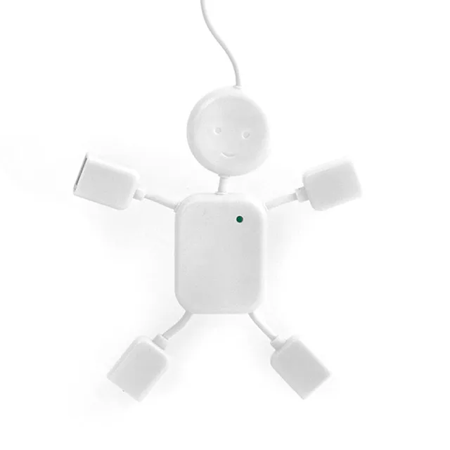 Kikkerland USB Hubman USB Hub Figur mit flexiblen Armen
