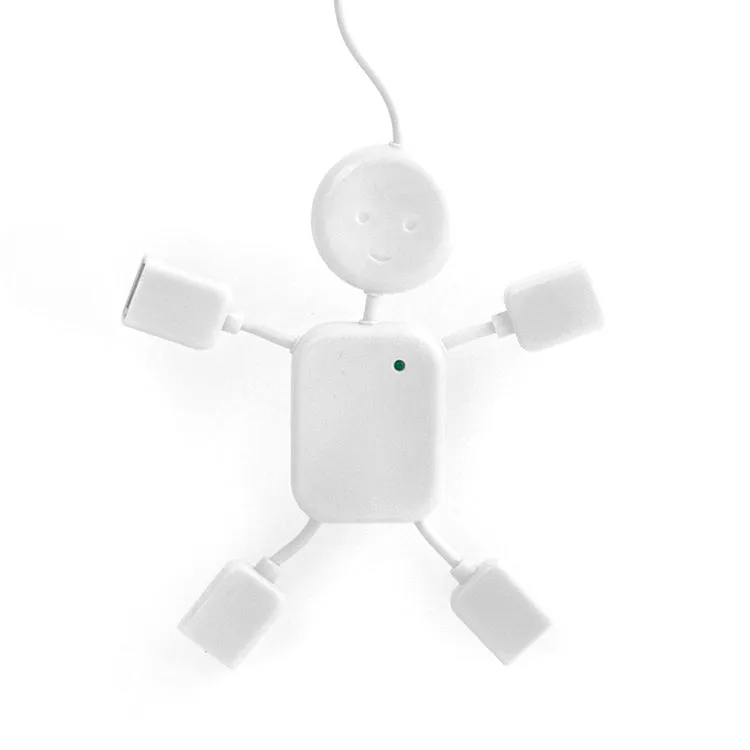 Kikkerland USB Hubman USB Hub Figur mit flexiblen Armen