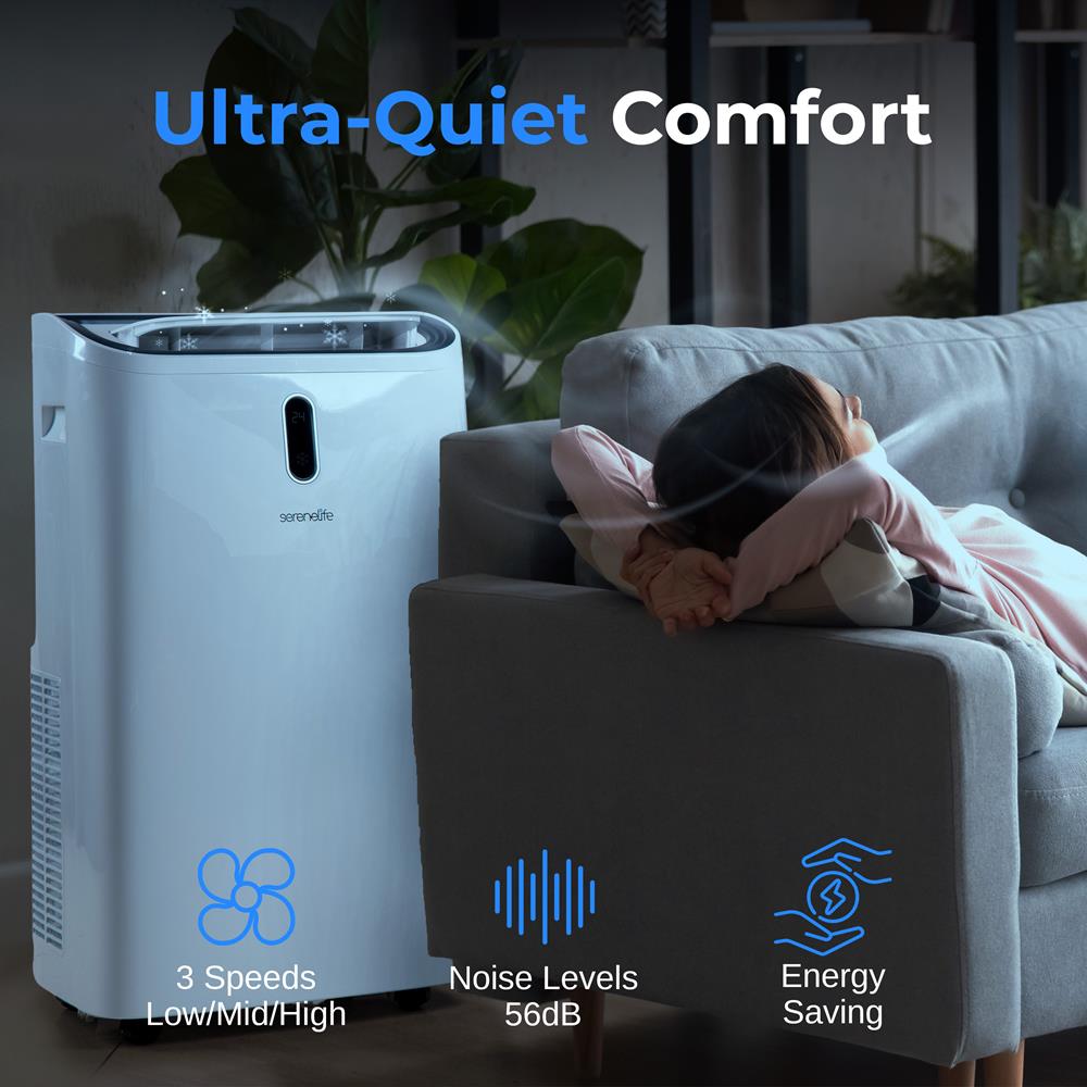 Serenelife Portable AC Mobile Klimaanlage 12000 BTU weiß