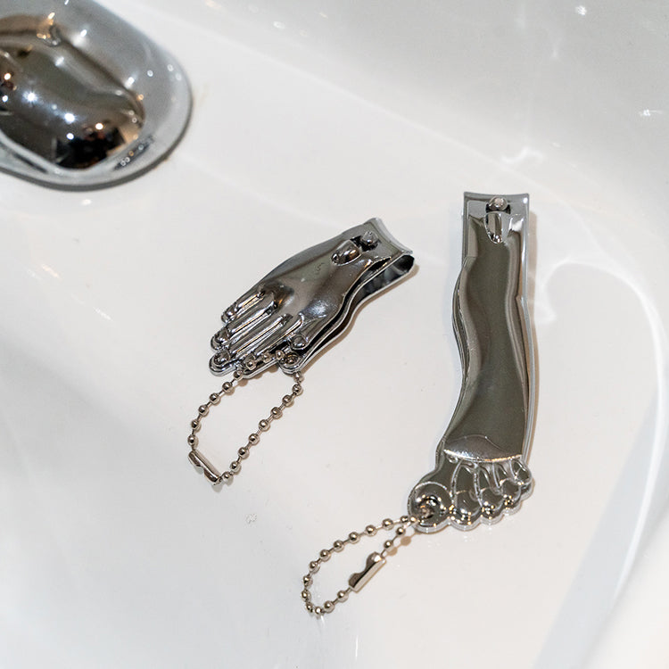 Kikkerland Tools Hand Fuß Nagelknipser Set Silber