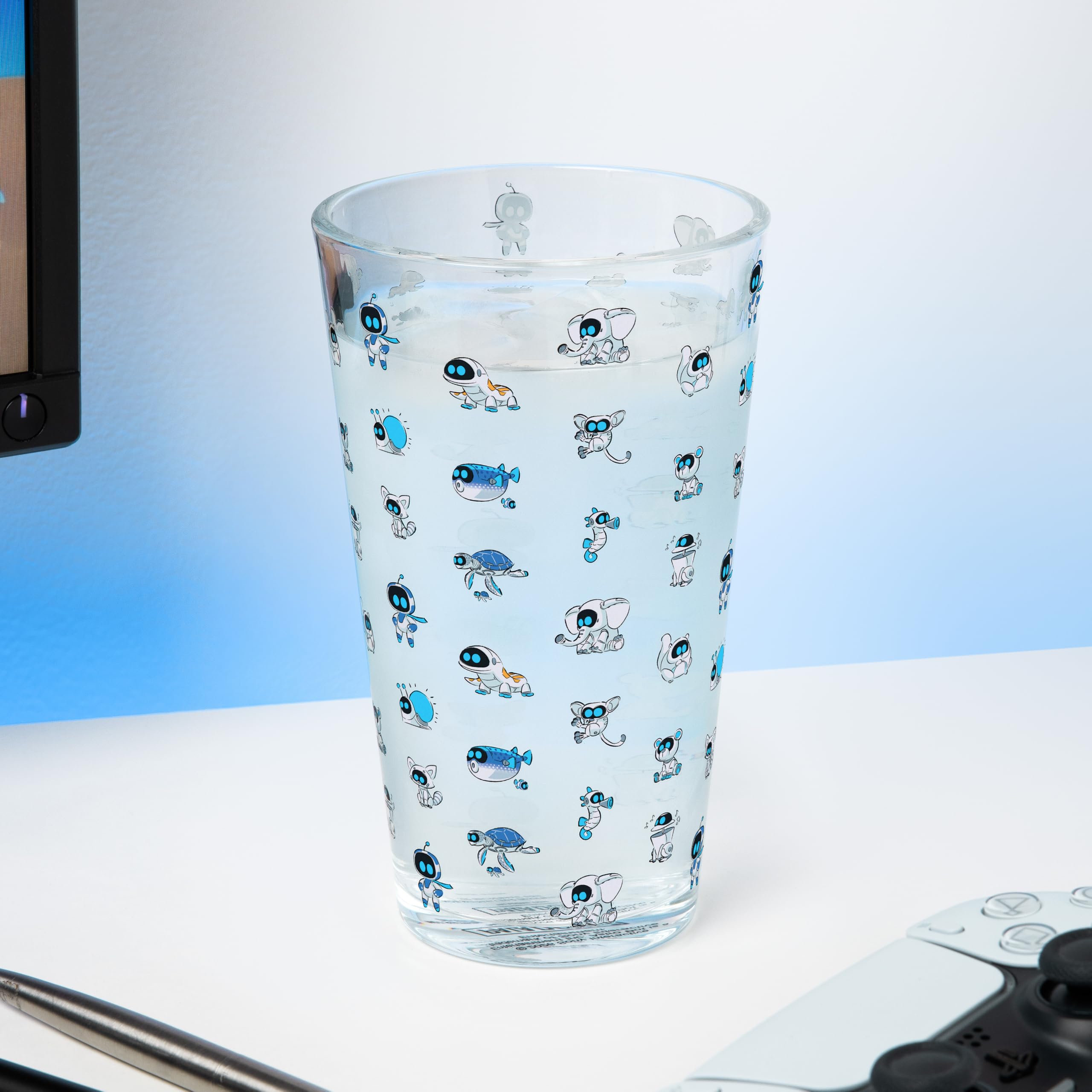 Paladone Astrobot Trinkglas 400 ml Glas mit Tier-Motiv