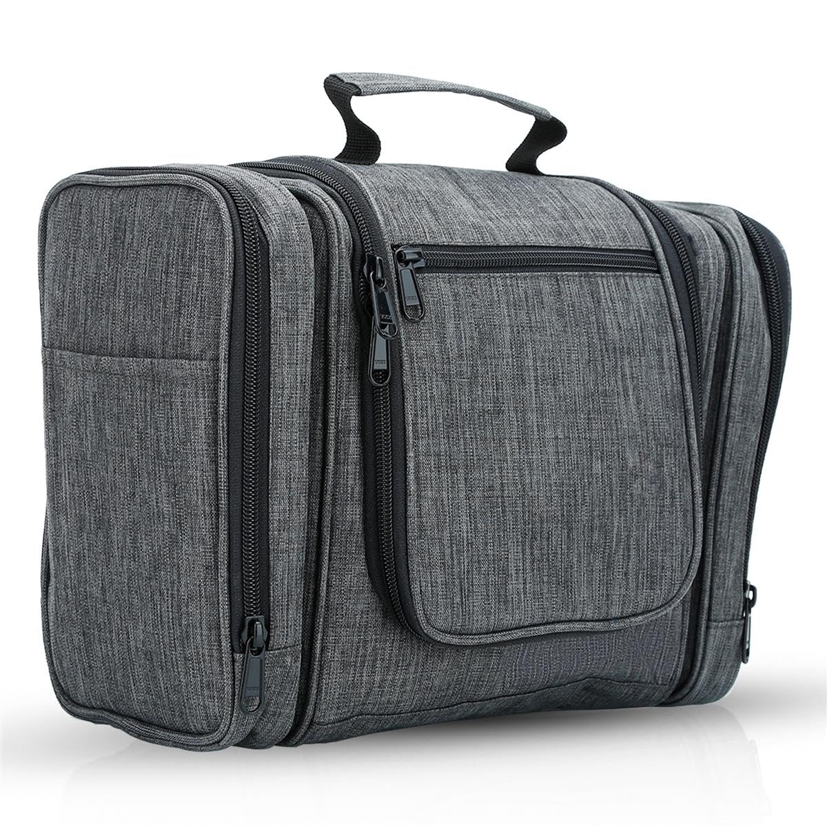 Intirilife Kosmetiktasche Grau 27x13x27,5 cm Polyester aufhängbar
