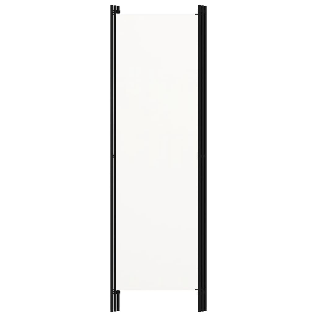 vidaXL Raumteiler 3-TLG. Weiß 150x180 cm Stoff
