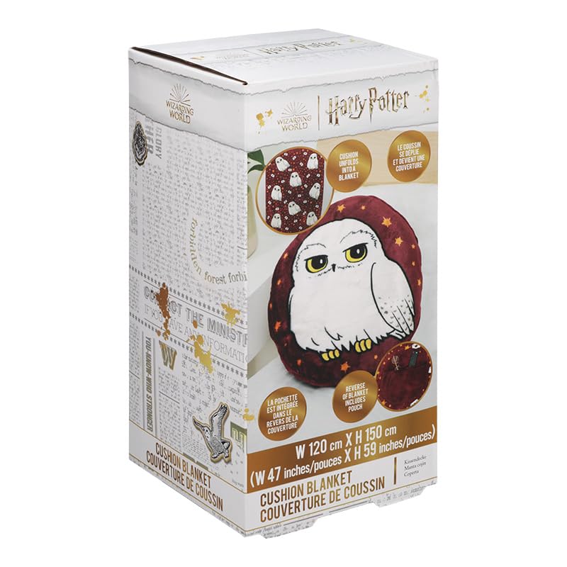 Paladone Harry Potter Hedwig 2-in-1 Kissendecke 120x150 cm