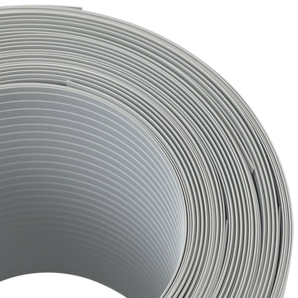 vidaXL Heim & Garten Sichtschutzstreifen Hellgrau 10 Stk PVC