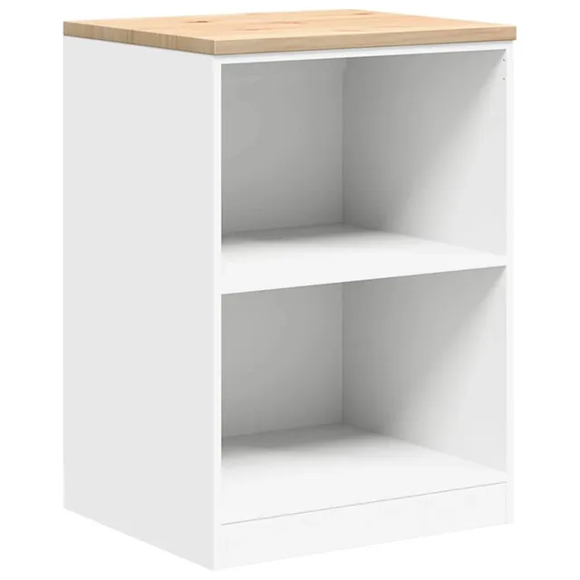 vidaXL Garagenschrank Weiß 60x51x85 cm Kiefer Werkzeugschrank