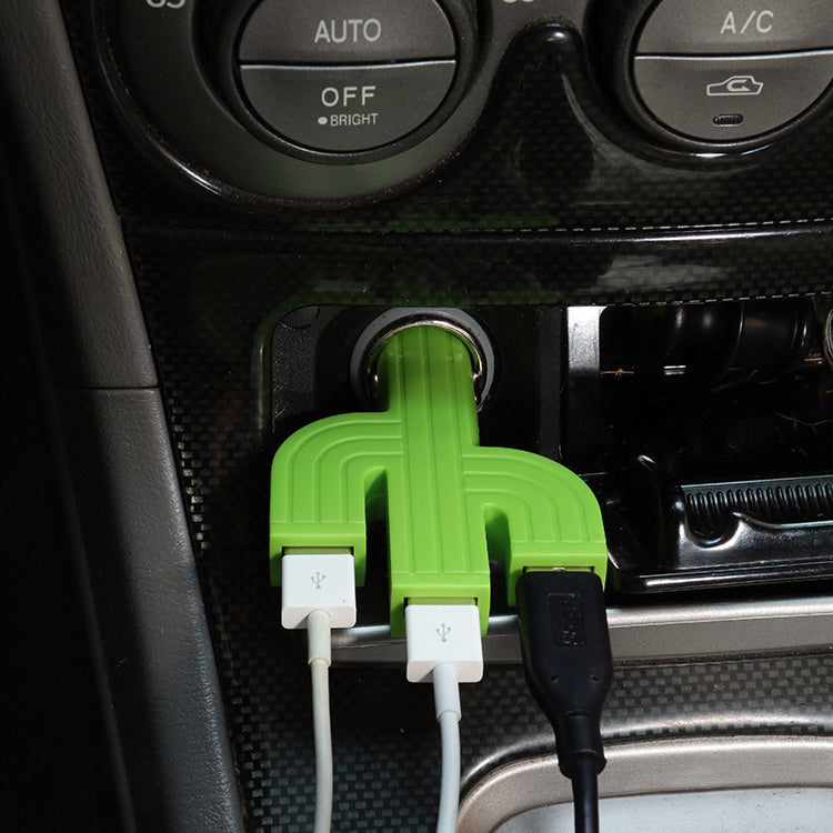 Kikkerland Cactus Car Charger Autoladegerät 3,1A USB