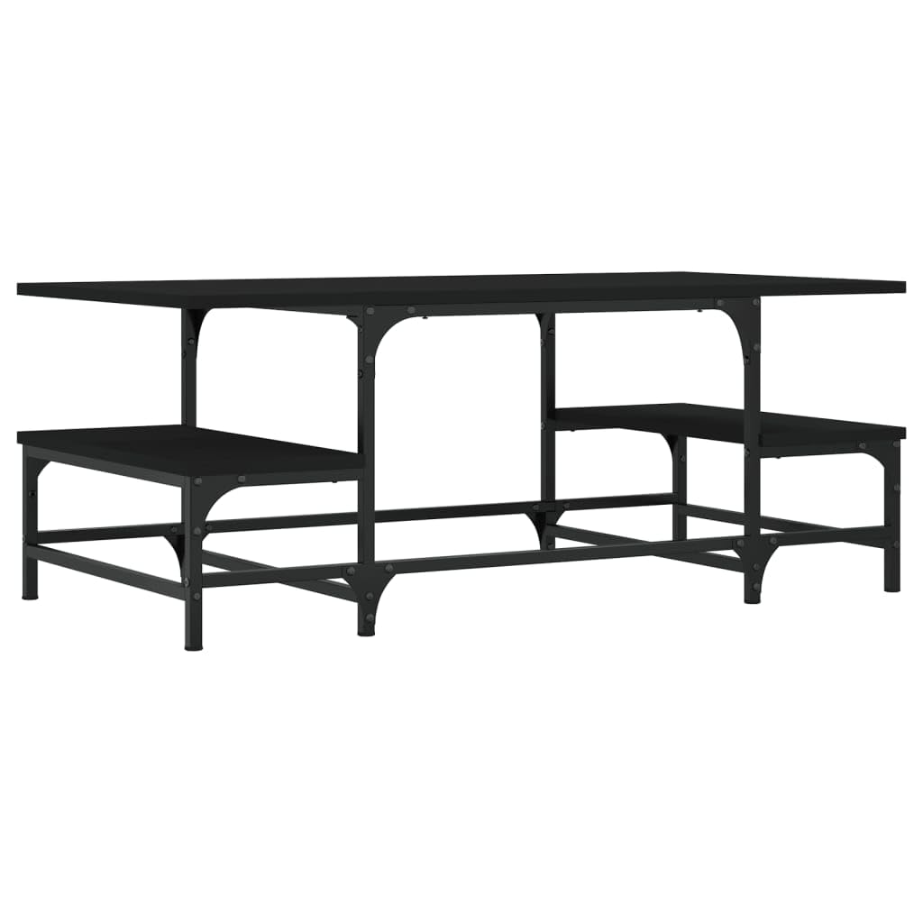 vidaXL Möbel Couchtisch Schwarz 100x50,5x40 cm Holz