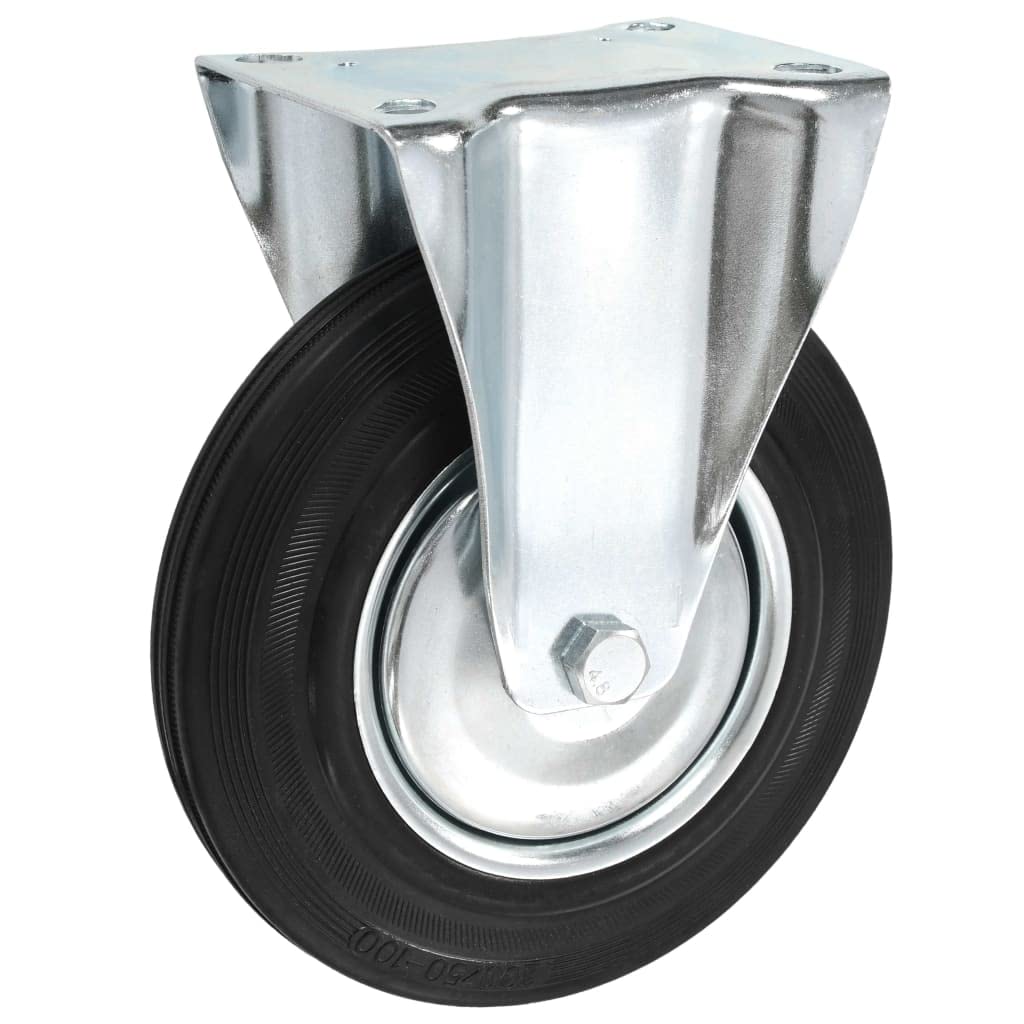 vidaXL Bockrollen 200 mm Gummirollen 32 Stück Schwerlast