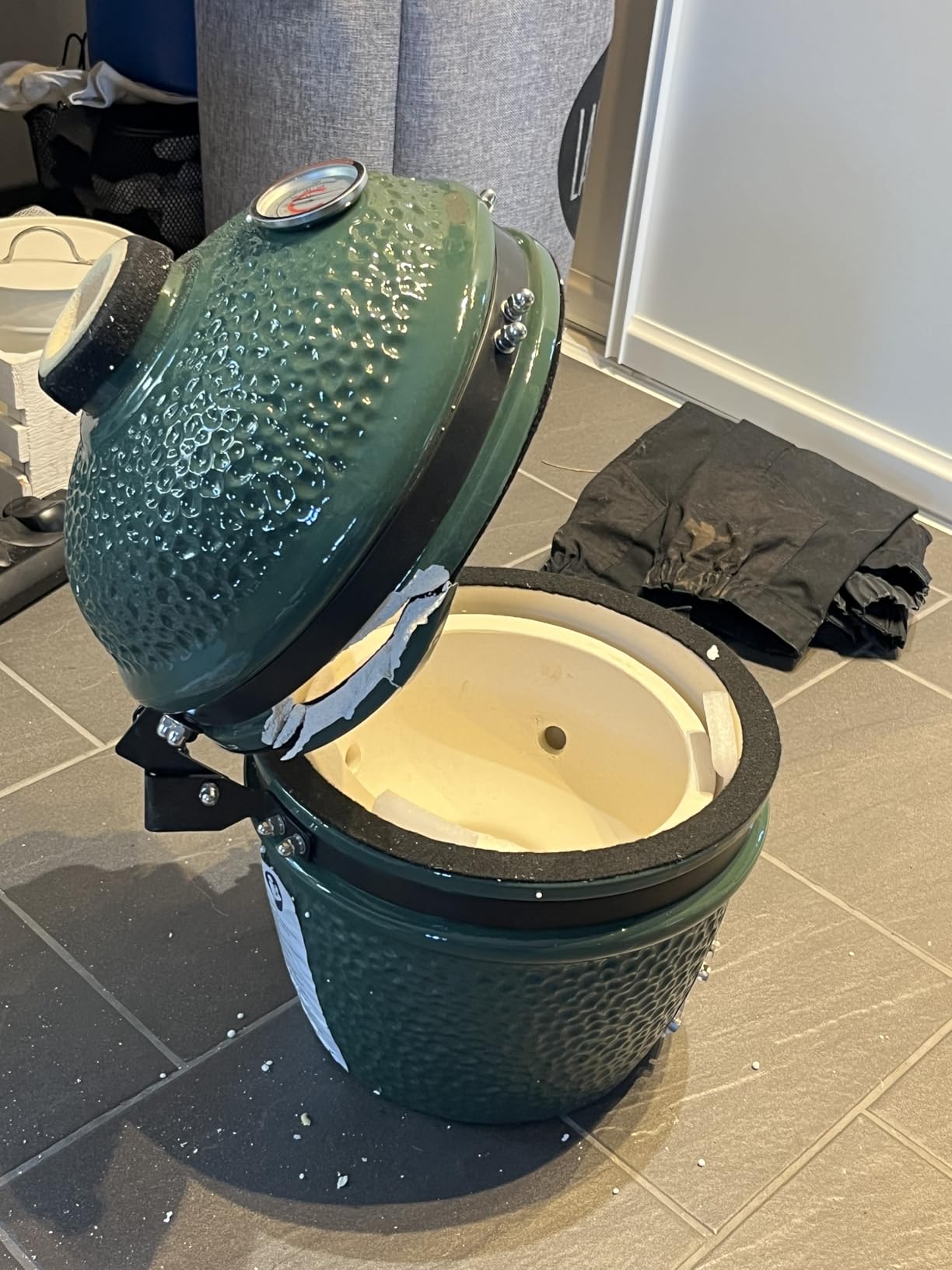 vidaXL Heim & Garten Kamado-Grill 56 cm Schwarz Keramik
