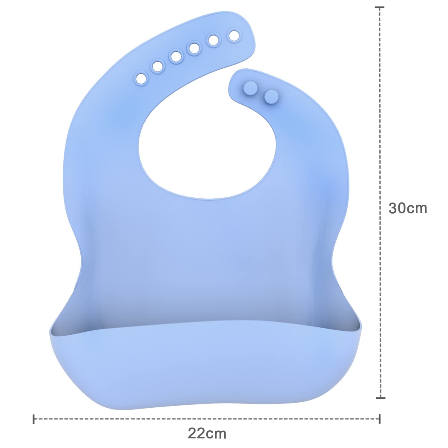 Intirilife Baby Lätzchen Blau Kinder Esslätzchen