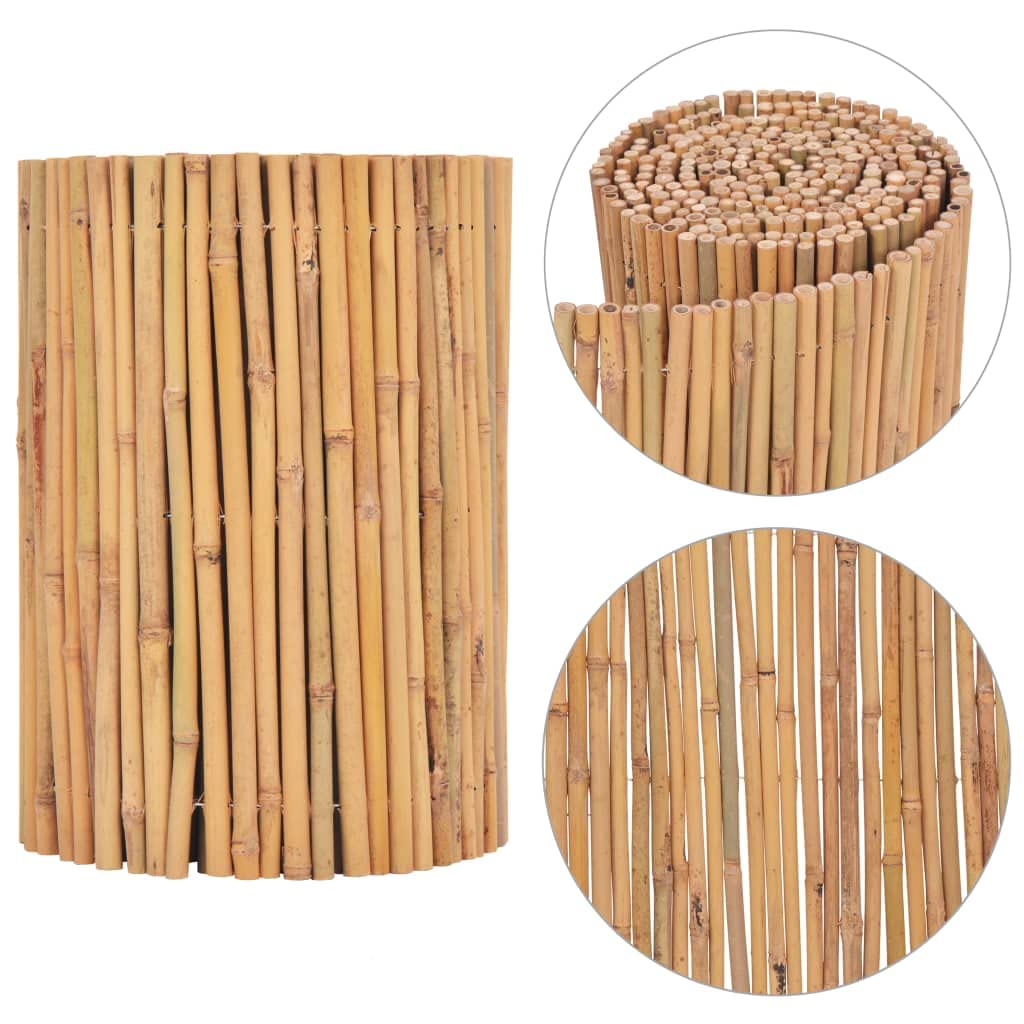 vidaXL Gartenzaun Bambus 500 x 30 cm Natur