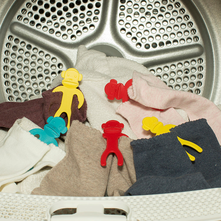 Kikkerland Home Sock Monkey Sockenhalter Affe für Waschmaschine