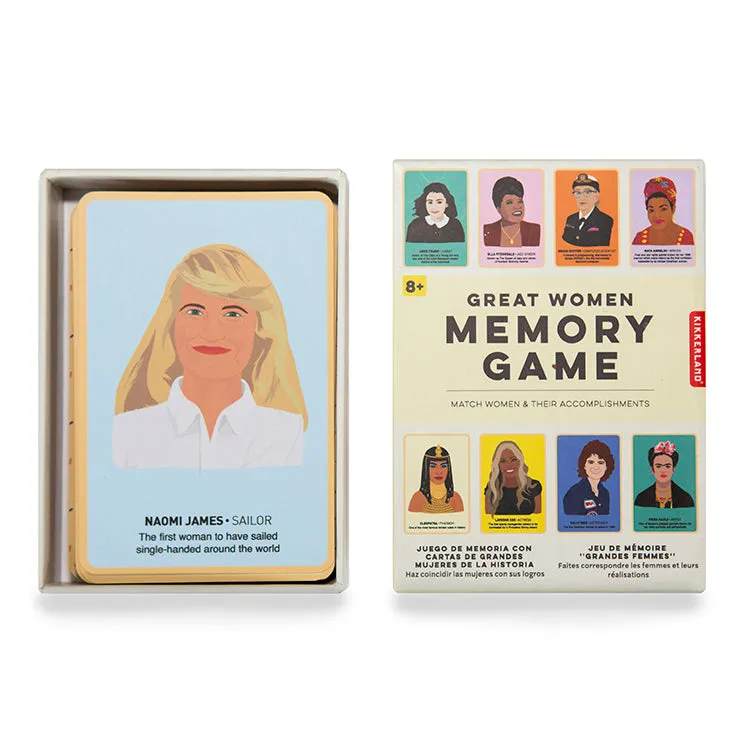 Kikkerland Play Great Women Memory Spiel Lernspiel