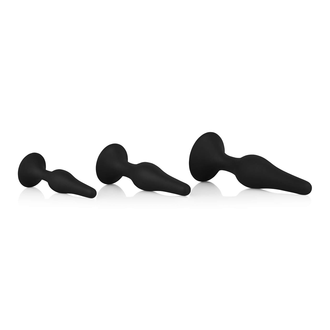 EIS Analplug-Set Silikon Analplug 3 Größen mit Saugnapf