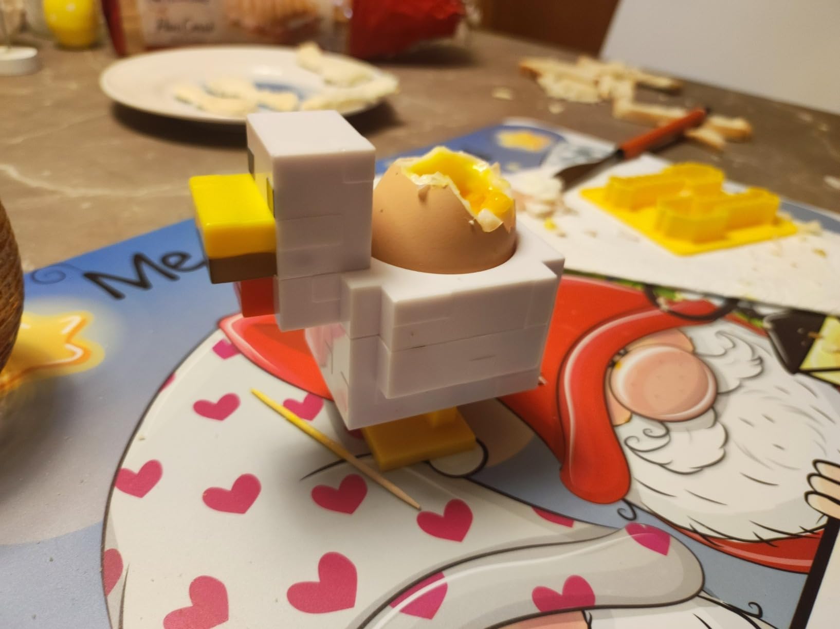 Paladone Minecraft Eierbecher Toastschneider Huhn Set