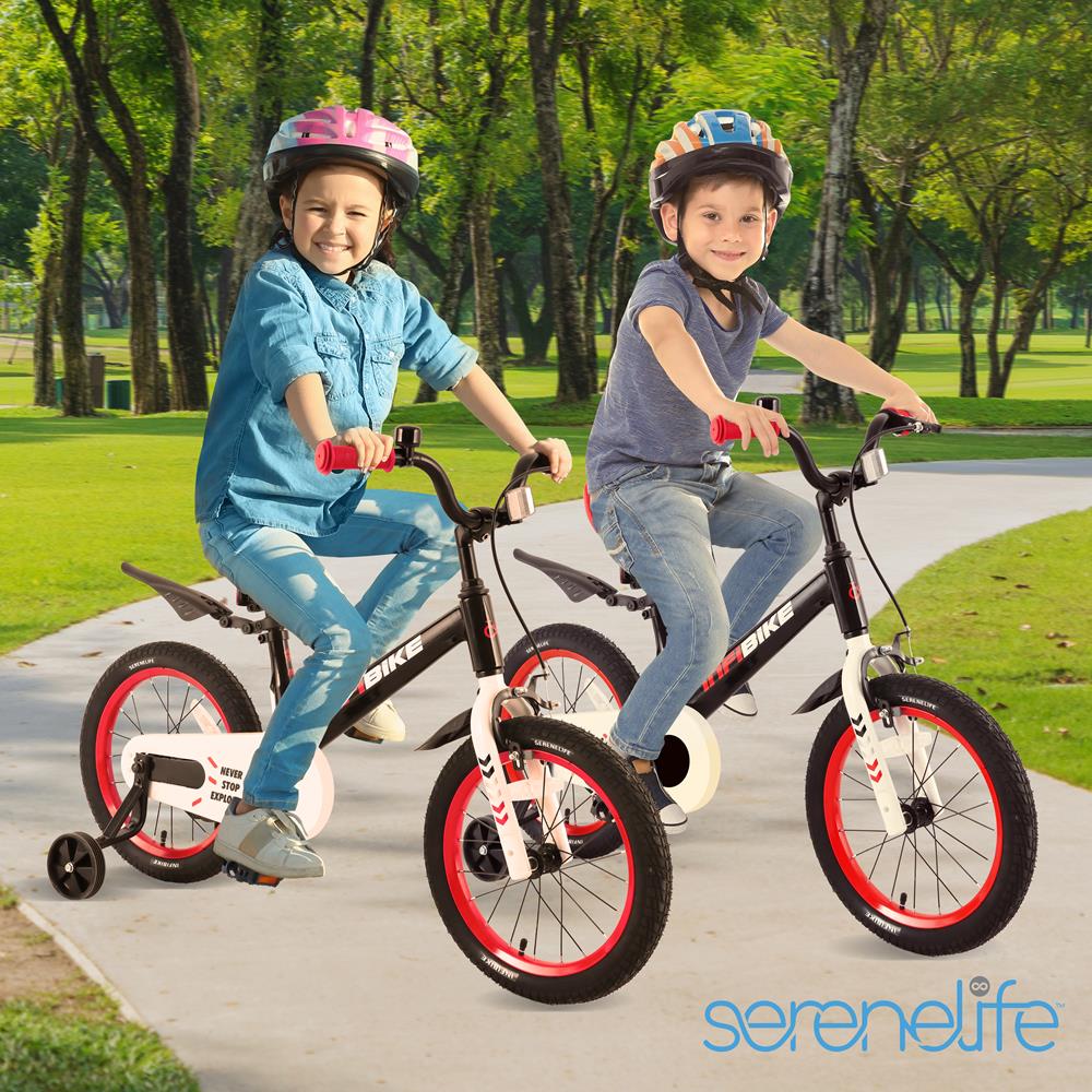 Serenelife Bicycle 16" Kinderfahrrad 16 Zoll mit Stützrädern