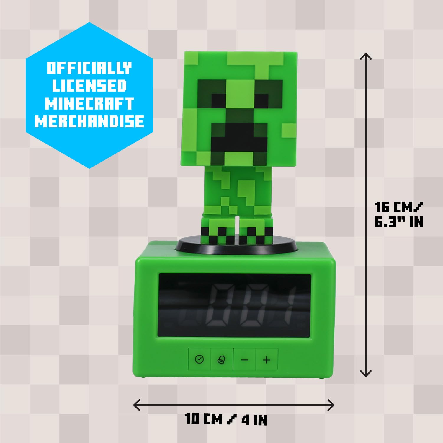 Paladone Minecraft Creeper Wecker Nachtlicht 16 cm