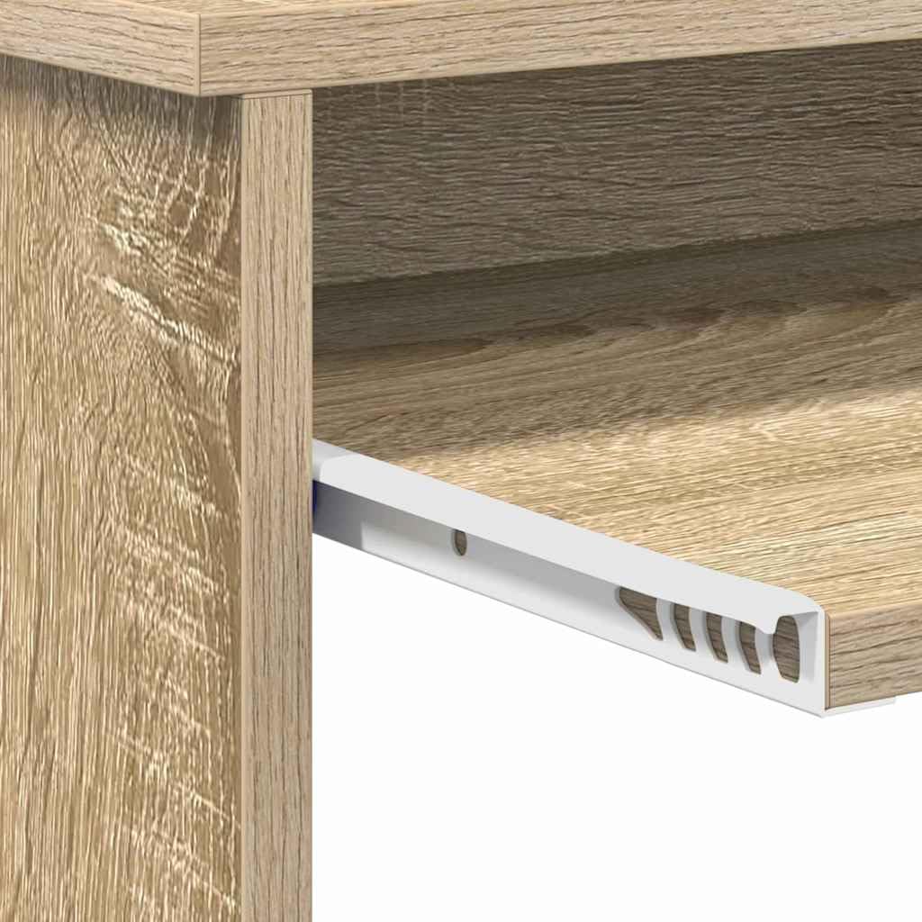 vidaXL Schreibtisch Sonoma-Eiche 106 cm Bürotisch Holzwerkstoff