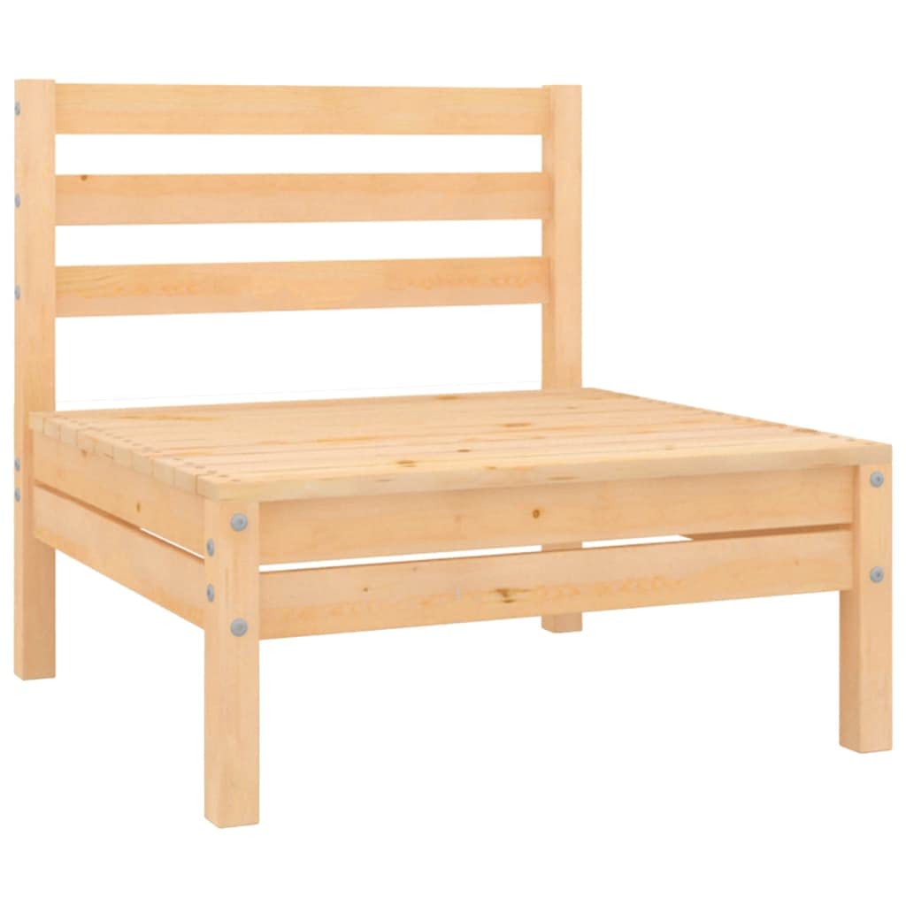 vidaXL Heim & Garten Gartensofa 2-Sitzer Kiefer Braun Massivholz