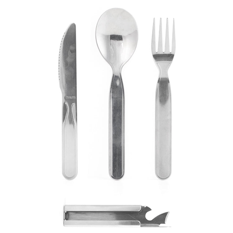 Kikkerland Home Camping Utensils Camping Besteckset mit Halter