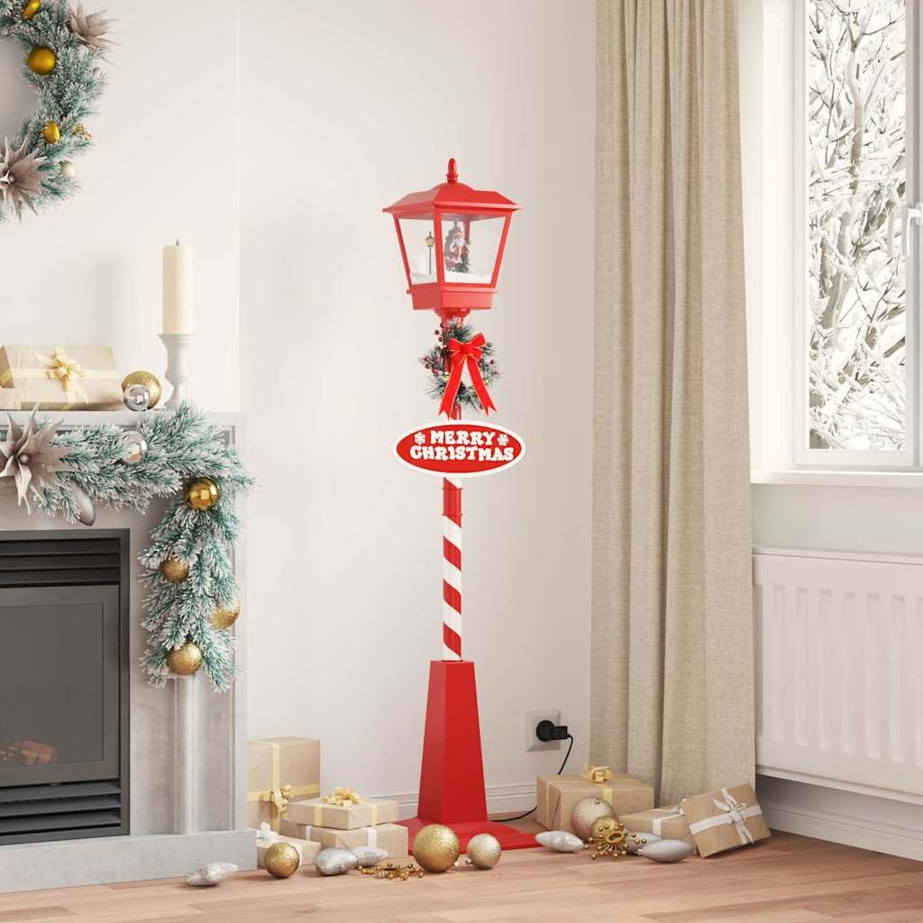 vidaXL Weihnachtsstraßenlampe Laterne Rot 180 cm LED