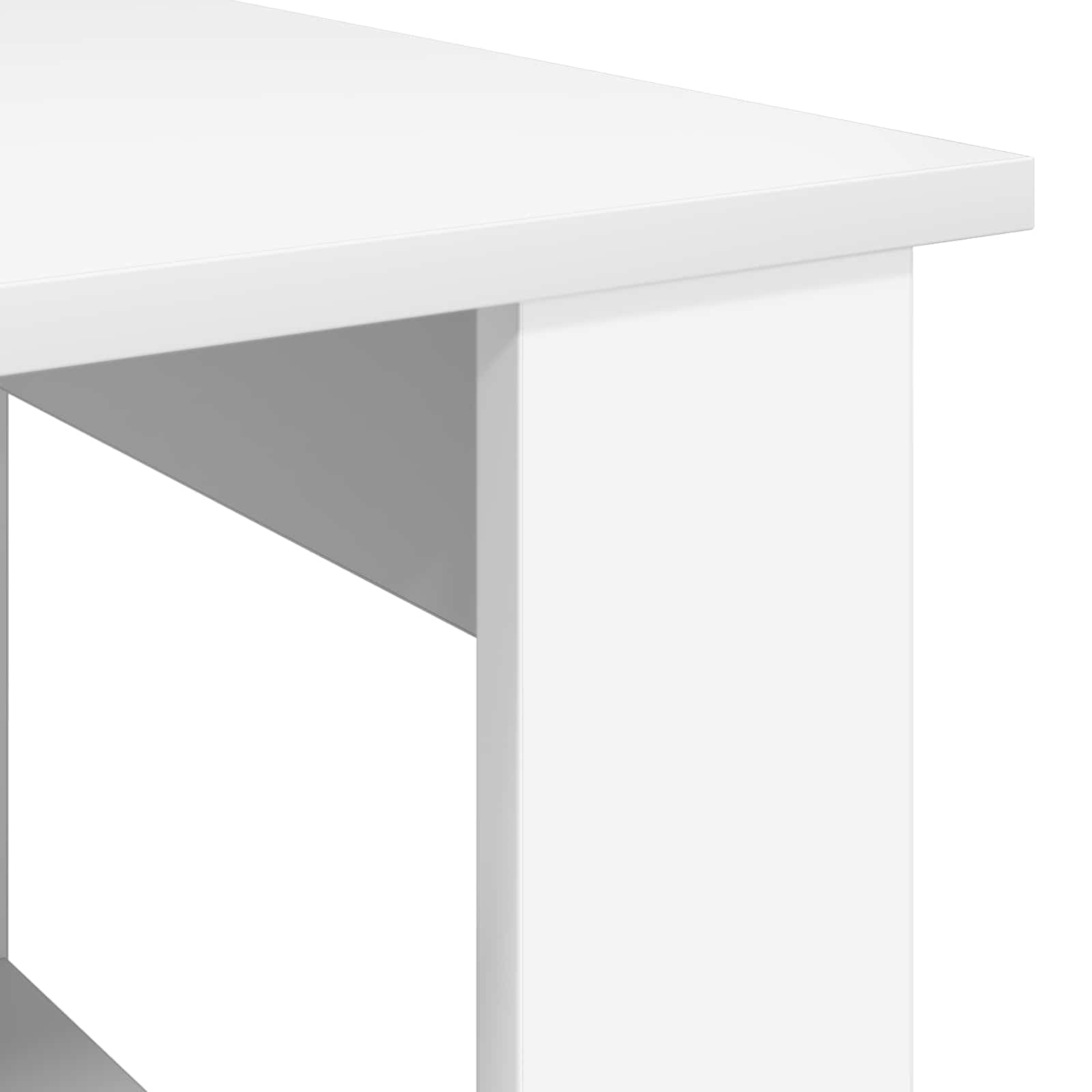 vidaXL Couchtisch Weiß 72x50x50 cm Wohnzimmertisch Holz